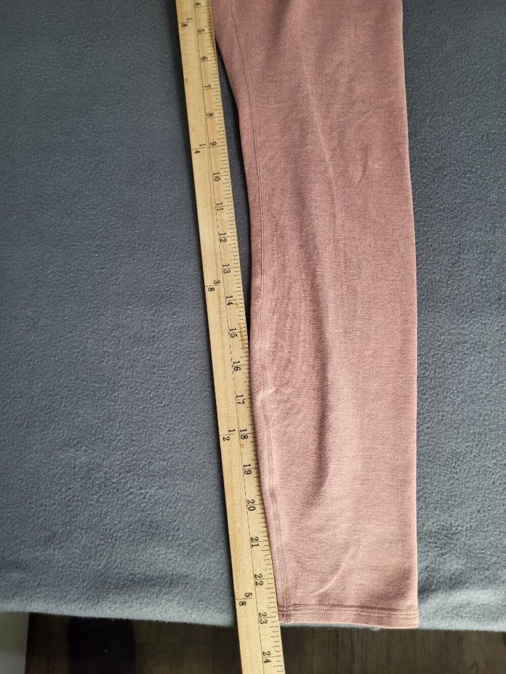 Vuori Womens XXS Burnt Clay Heathered Pink Clean Elevation Leggings - Picture 5 of 8